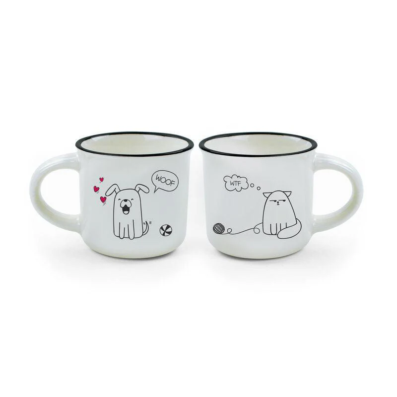 2 Tasses à café I Dog & cat