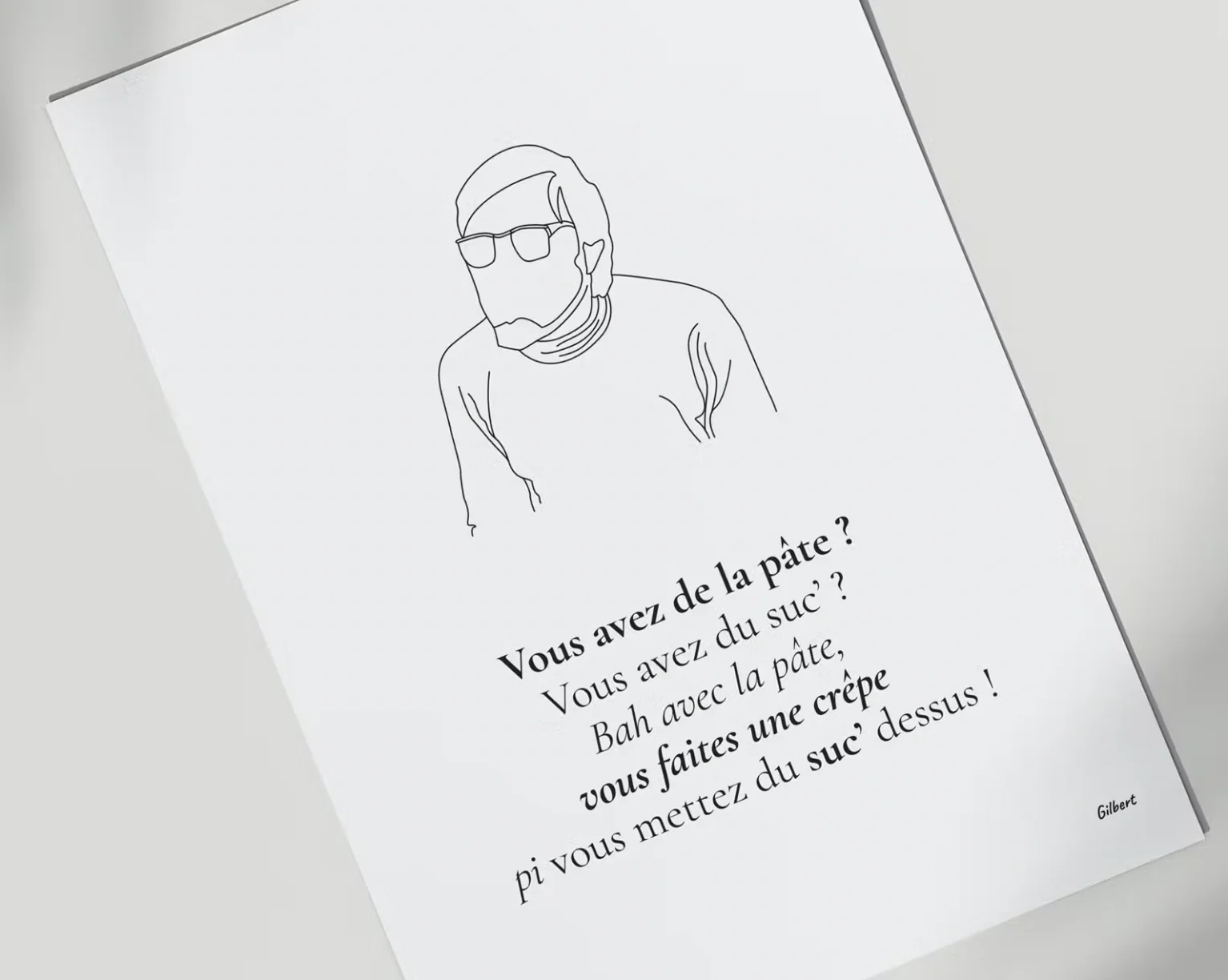 Affiche I Les Bronzés font du ski - "La crêpe au sucre"