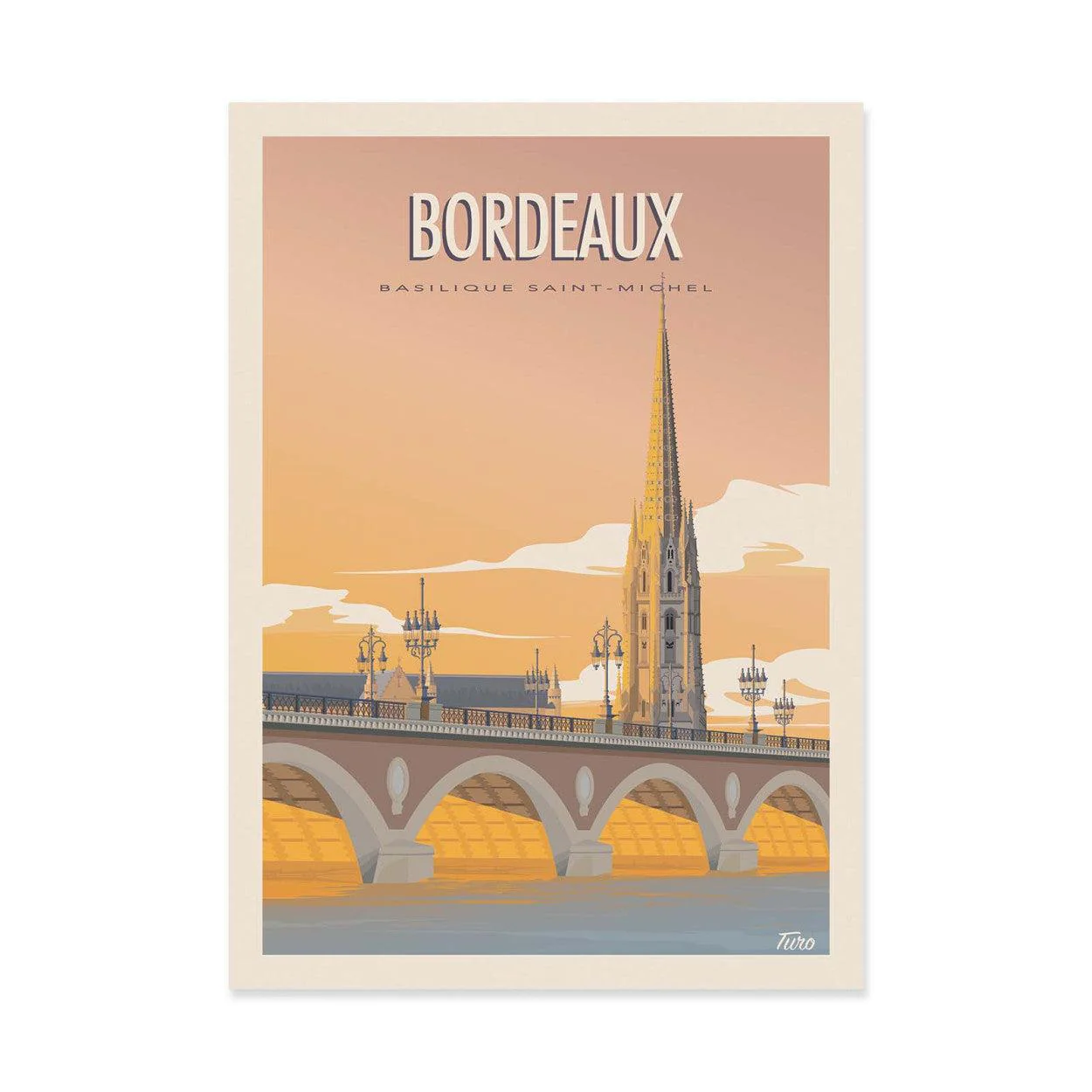 Art-Poster - Bordeaux - TuroMemoriesStudio