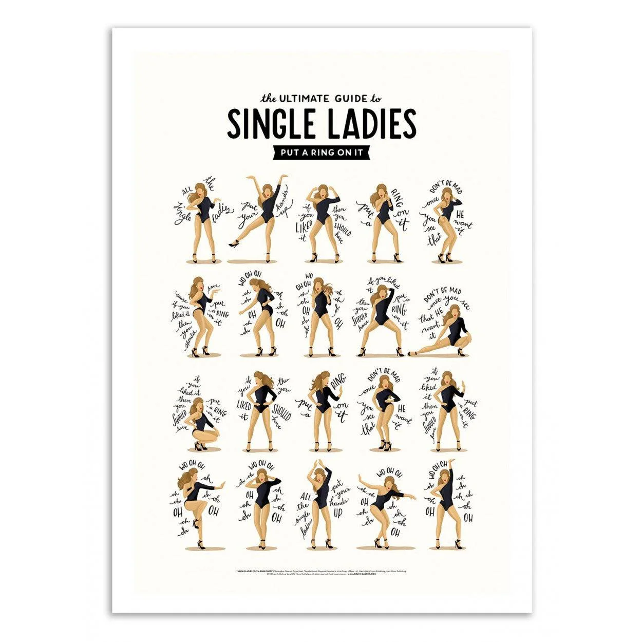 Art-Poster - single ladies - Nour Tohme