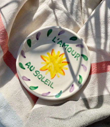 Assiette I Grand modèle I Soleil