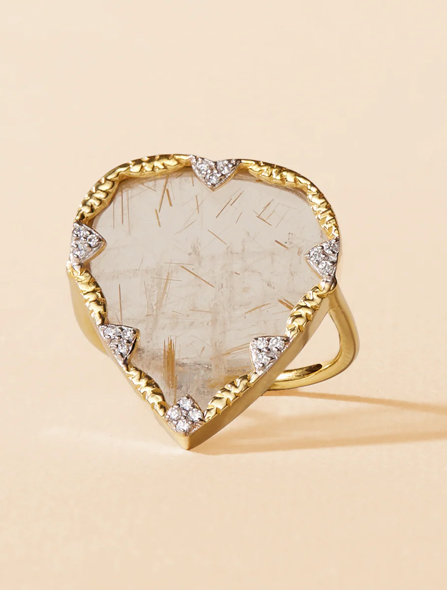 BAGUE LIMA - QUARTZ RUTILE