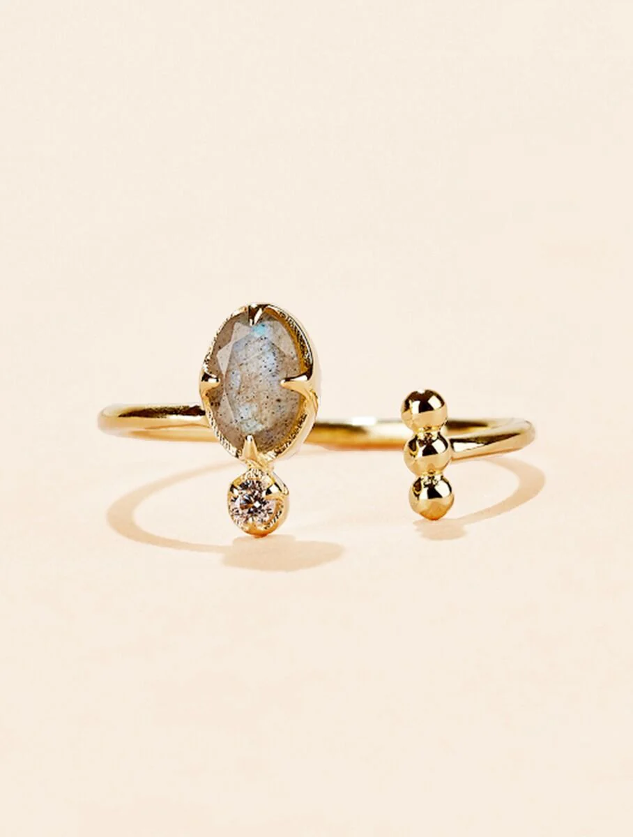 BAGUE MANI - LABRADORITE