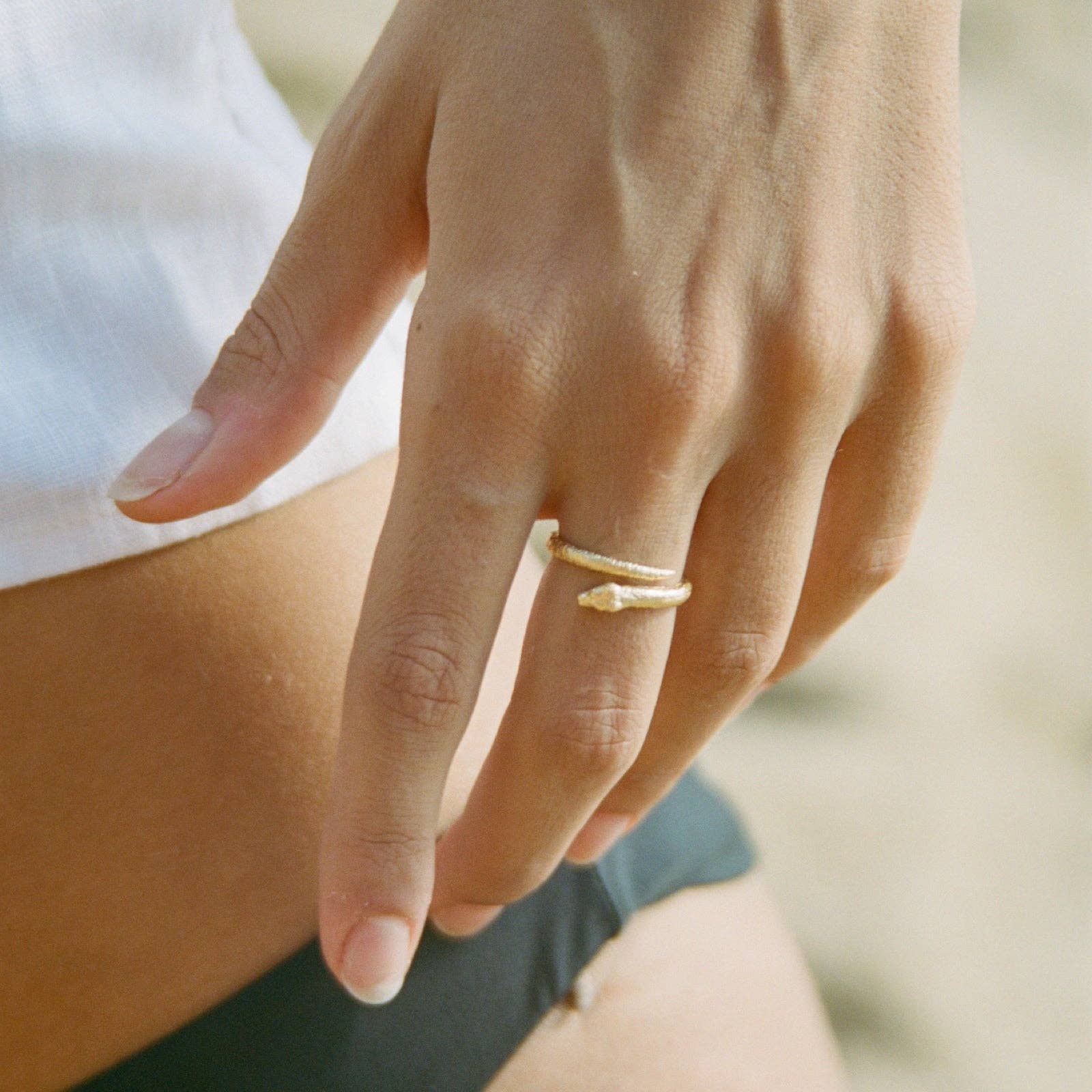 Bague Medusa | Bijoux en or, cadeau imperméable - Image 3