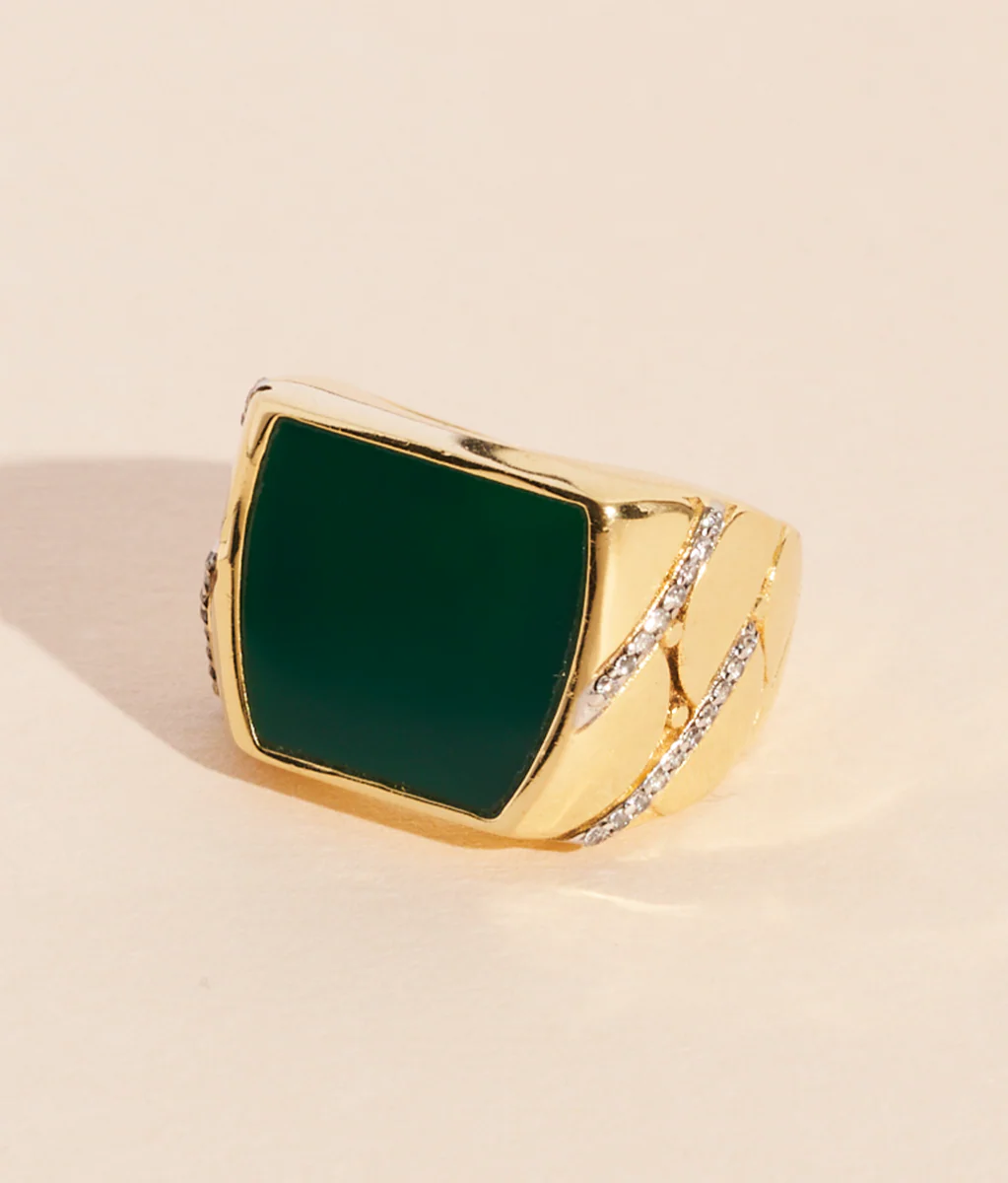Bague Seema I Onyx vert