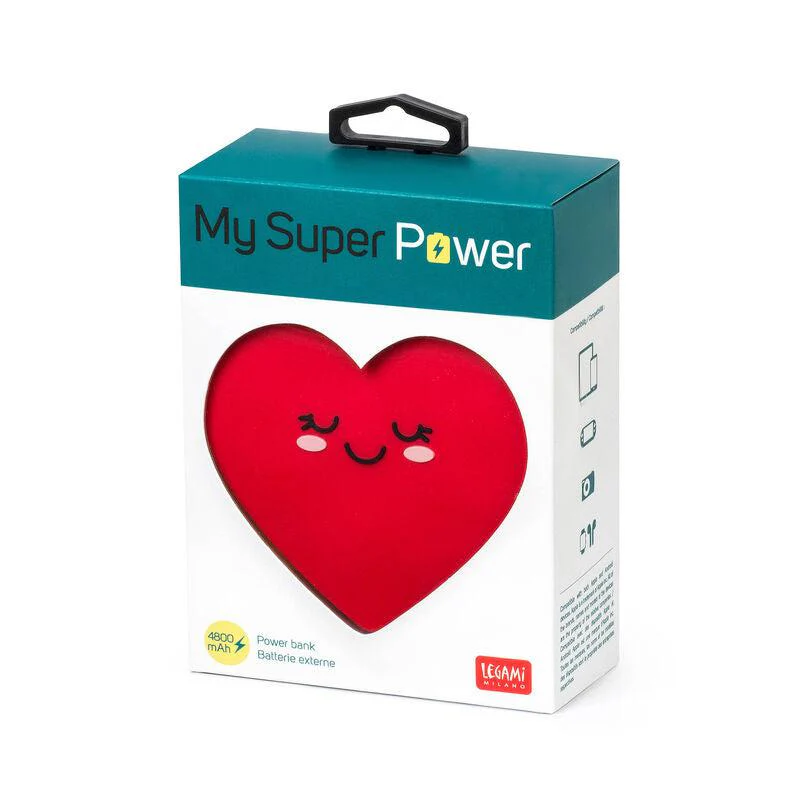 Batterie Externe Portable - My Super Power (HEART) - Image 3