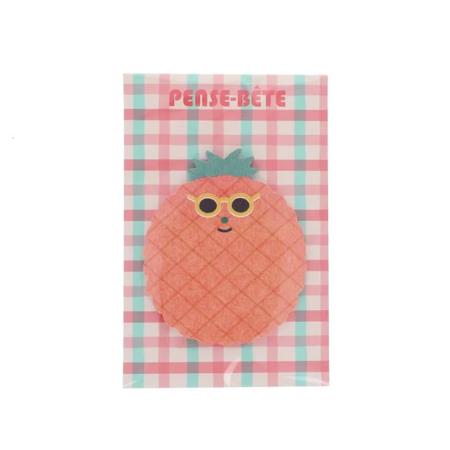 Bloc-notes adhésif ananas