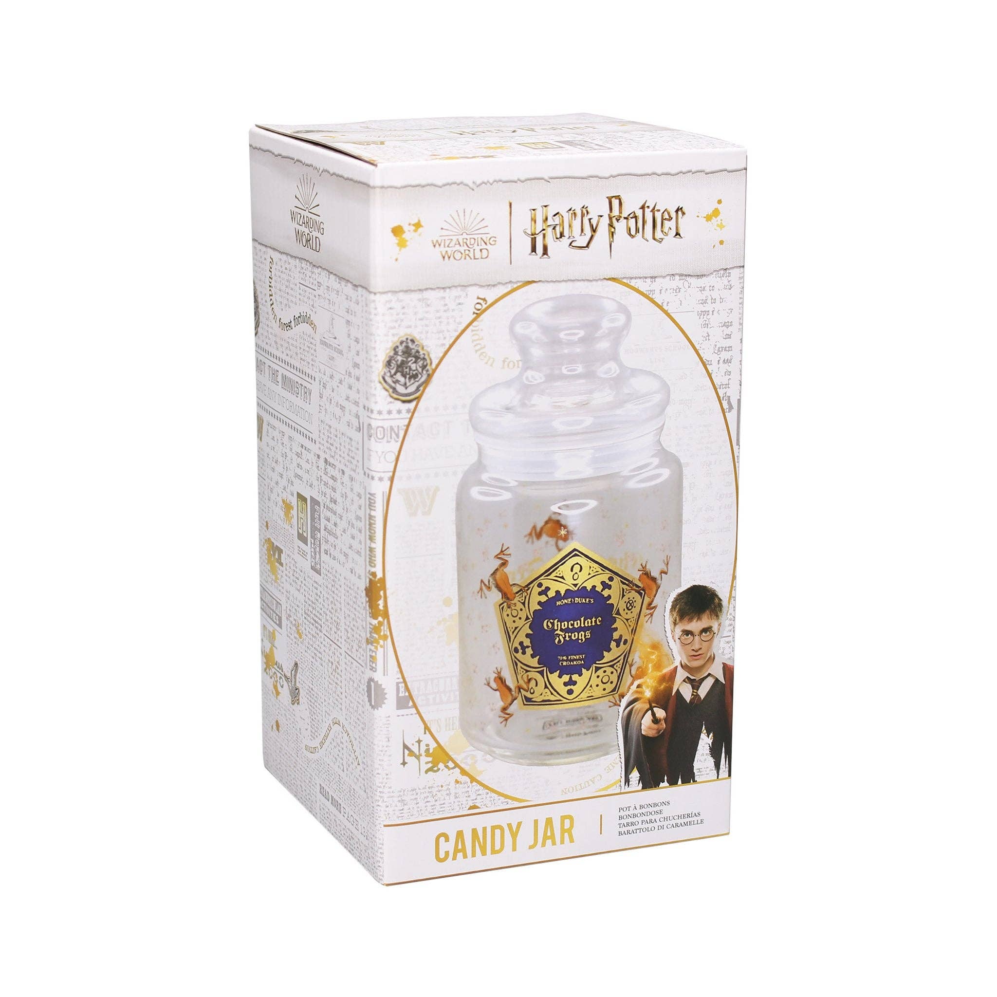 Bocal à bonbons en verre (750 ml) - Harry Potter (Grenouilles en chocolat) - Image 3