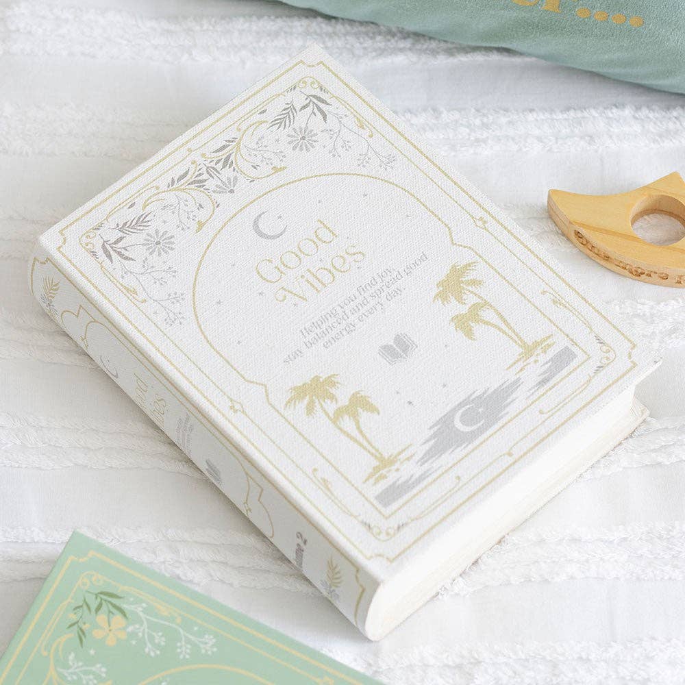 Boîte de rangement en forme de livre blanc