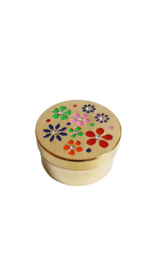 Boîte en Laiton Fleurs Multi
