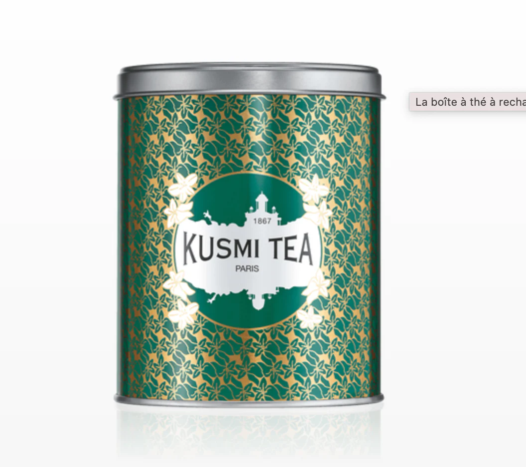 boite kusmi vide - verte