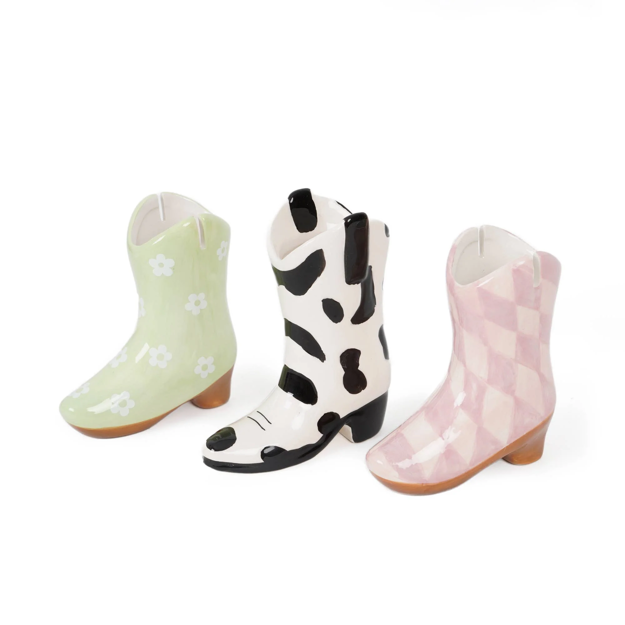 BOTTE DE COWBOY EN CÉRAMIQUE ROSE HF - Image 4