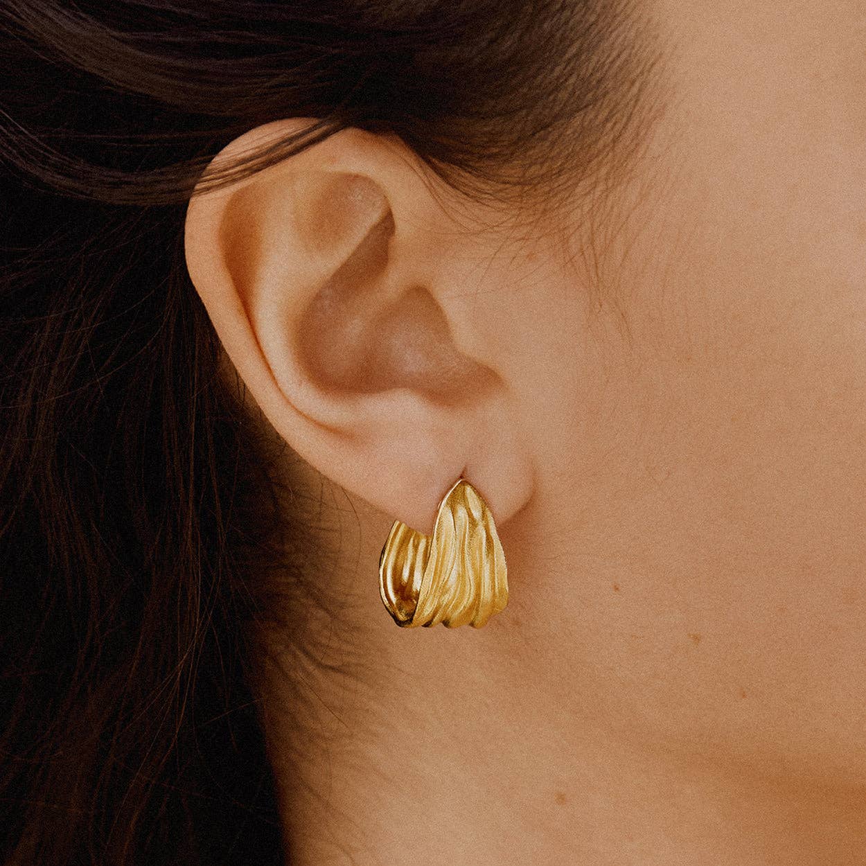 Boucles d'oreilles Lina | Bijoux en or, cadeau imperméable - Image 2
