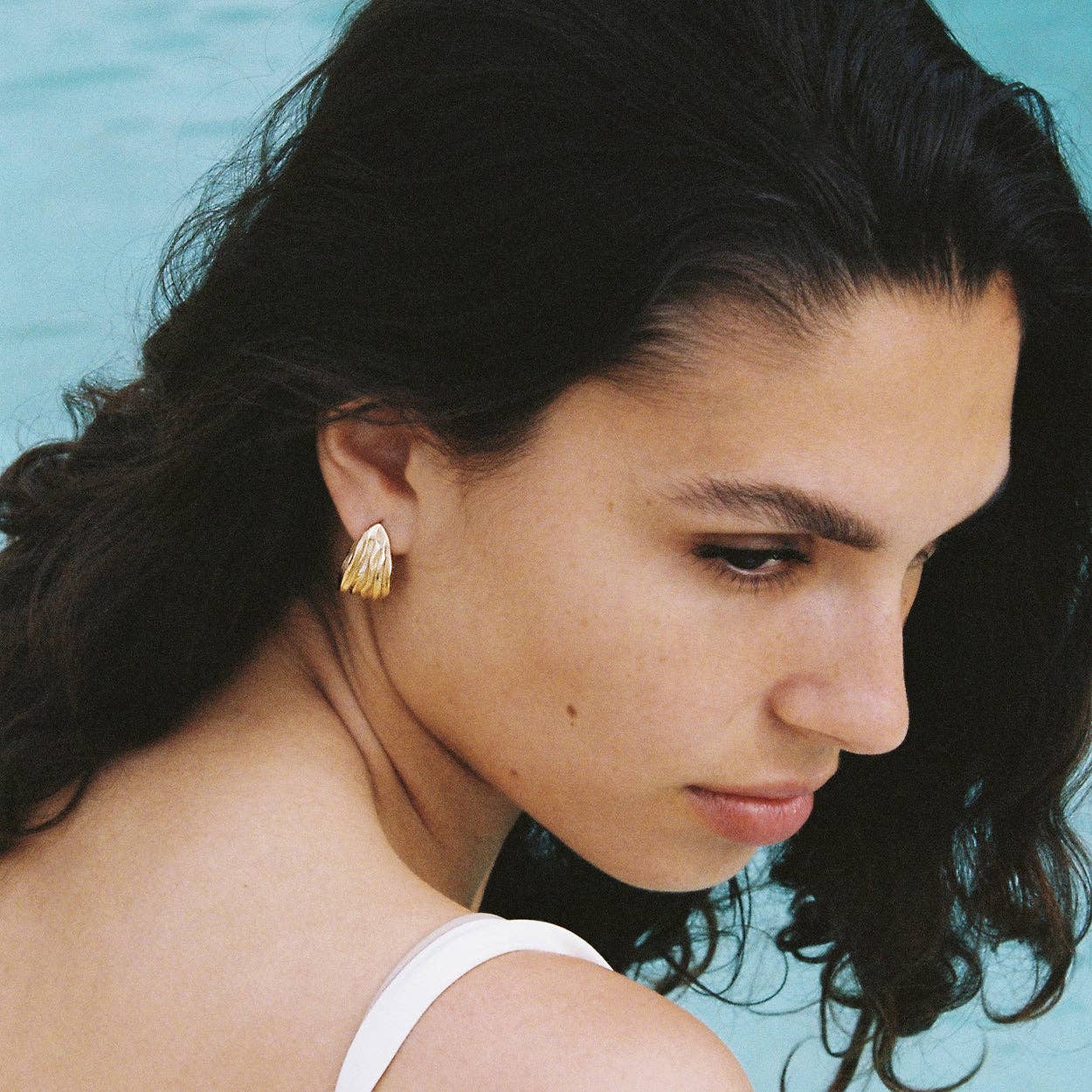Boucles d'oreilles Lina | Bijoux en or, cadeau imperméable - Image 3