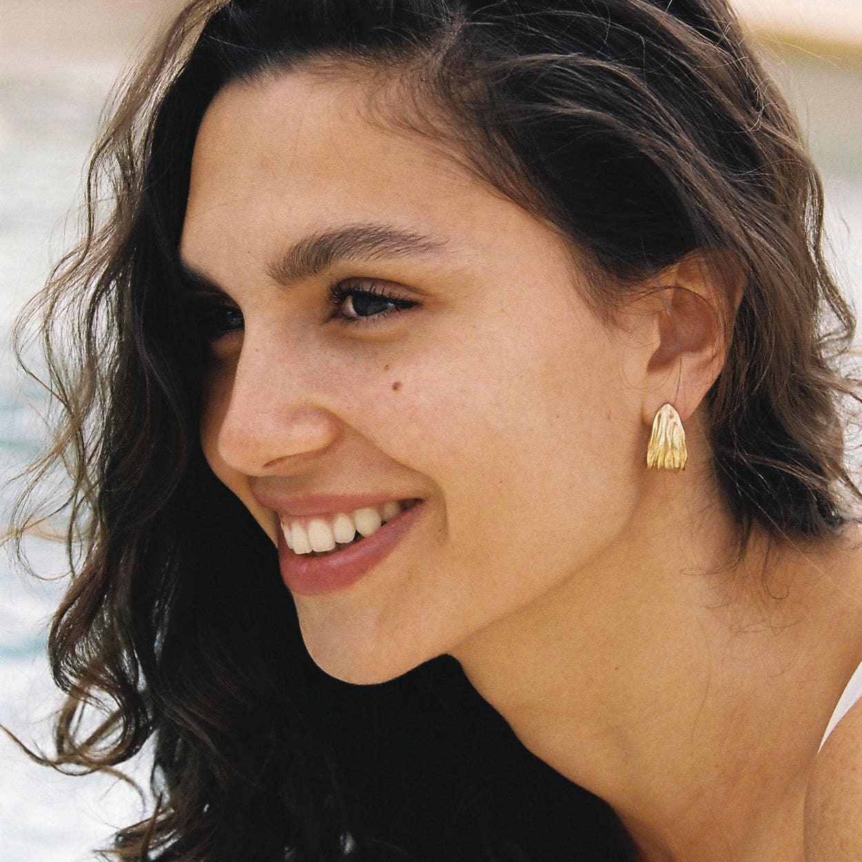 Boucles d'oreilles Lina | Bijoux en or, cadeau imperméable - Image 4