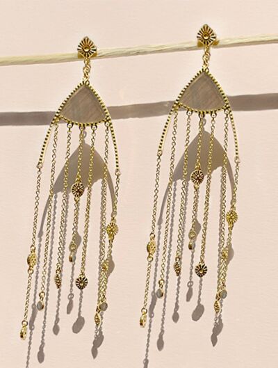 BOUCLES D'OREILLES MINA - LABRADORITE