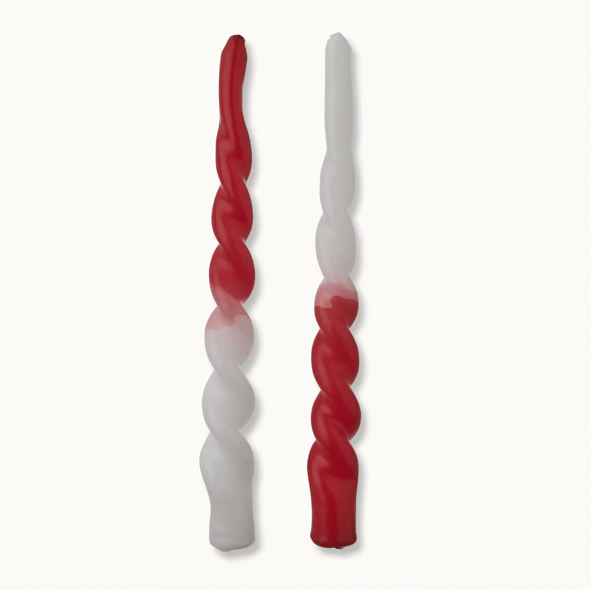 Bougie - canne en bonbon torsadée Bougie