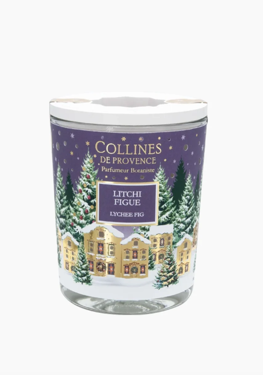 Bougie Parfumée Noël Litchi Figue 180 gr