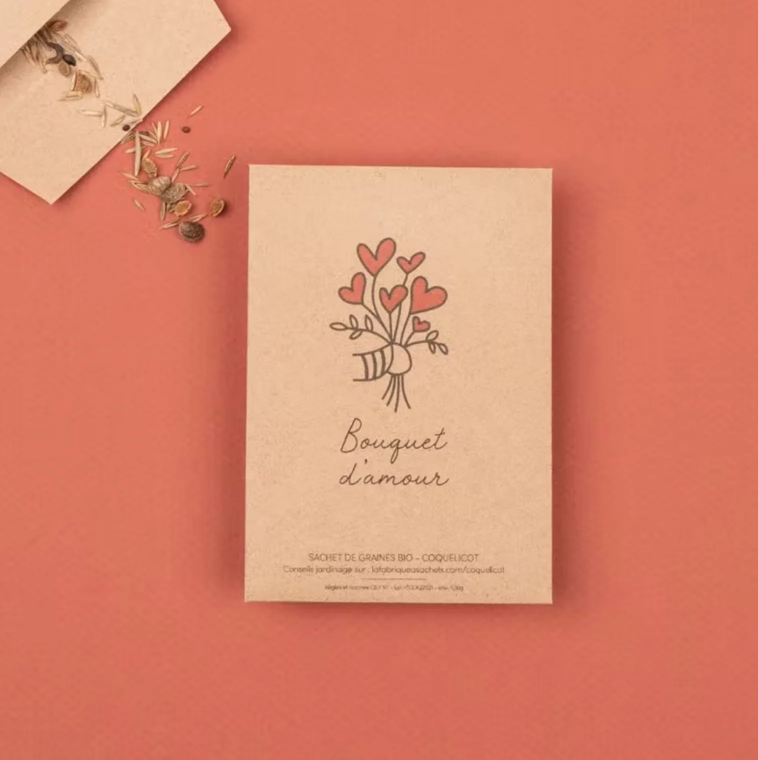 Bouquet d'amour - Sachet de graines de Coquelicots - Image 2