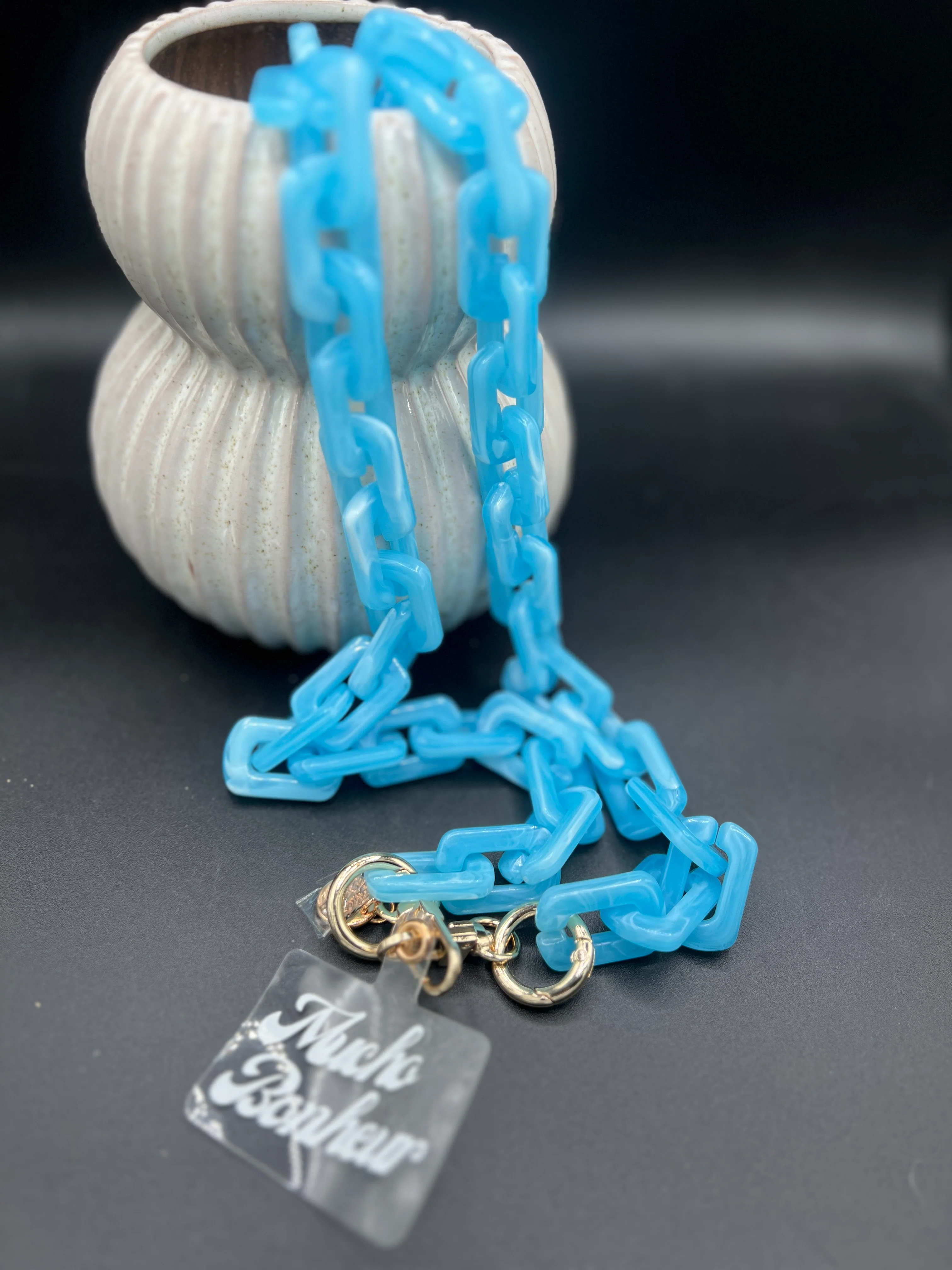 Chaine de téléphone I Isis turquoise