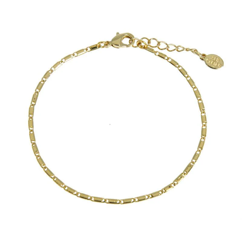 Bracelet chaîne plaqué or