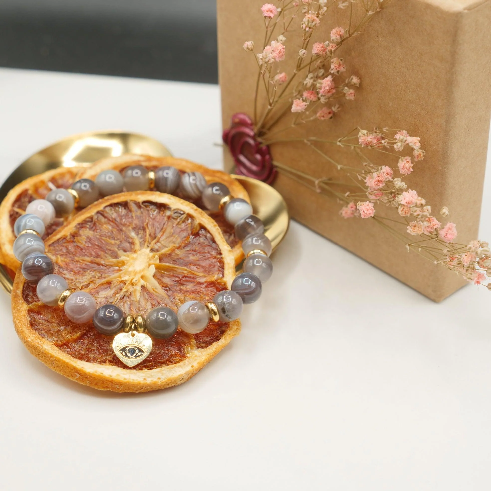 Bracelet en Pierre - Agate Botswana