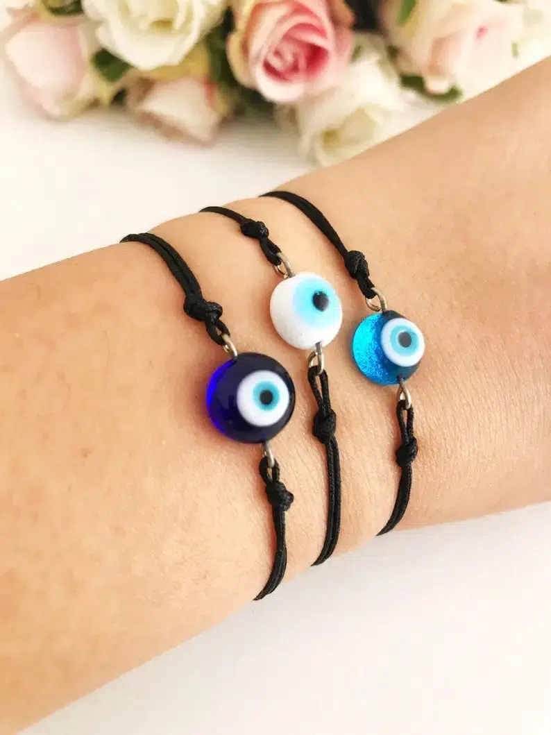 Bracelet Evil Eye. Blanc