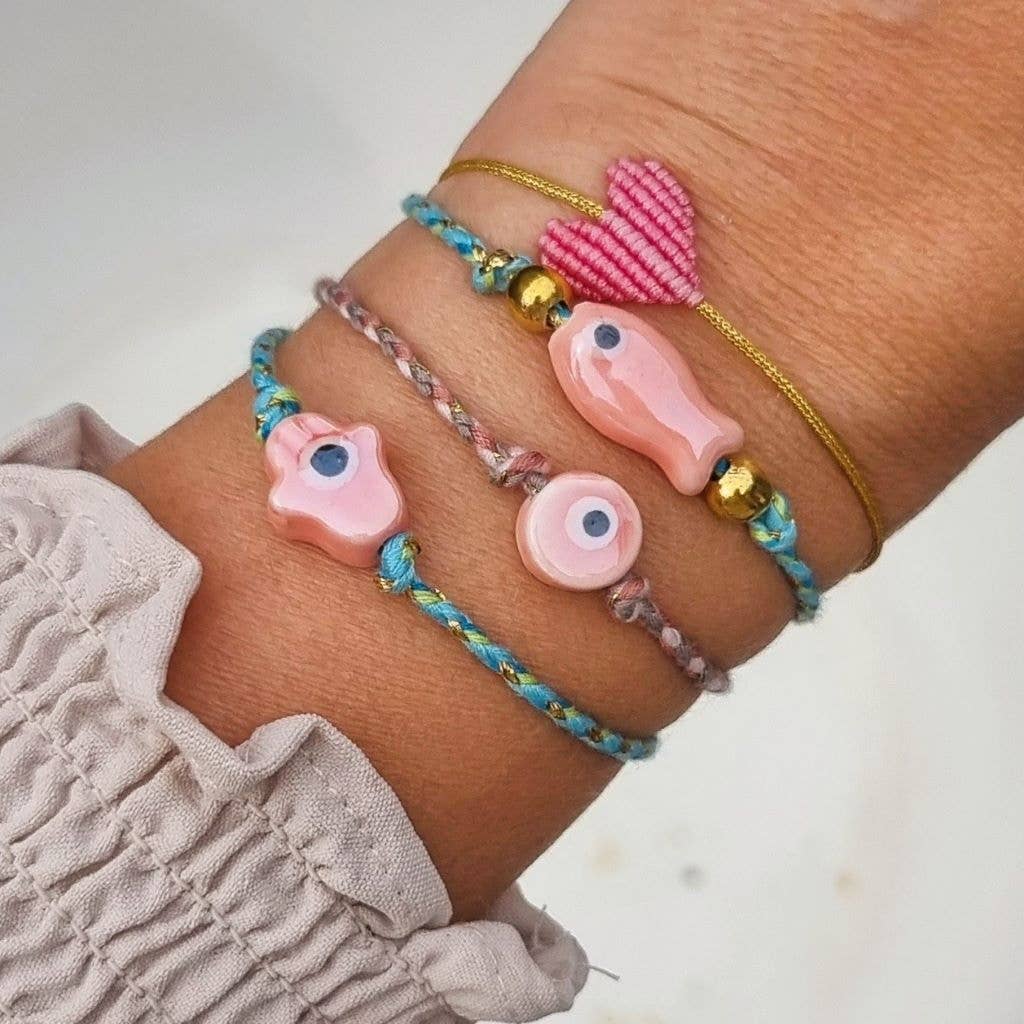 Bracelet Evil Eye rose - Image 3