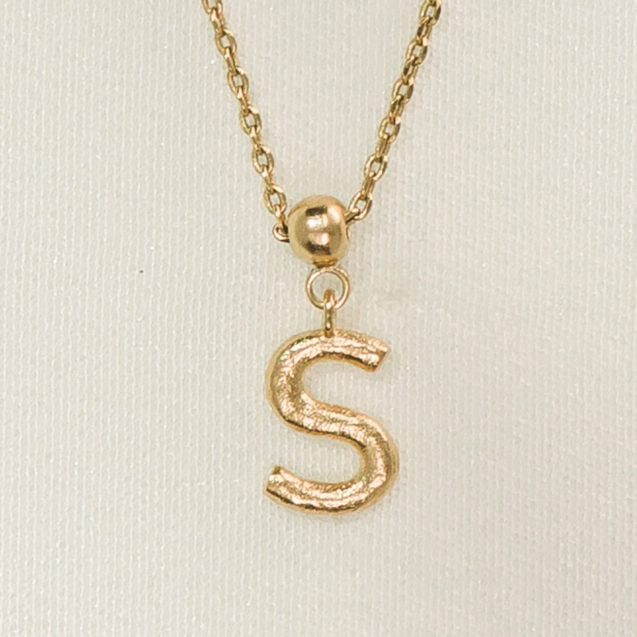 Breloque en forme de lettre | Bijoux en or, cadeau imperméable: JE / Breloque seulement - Image 26