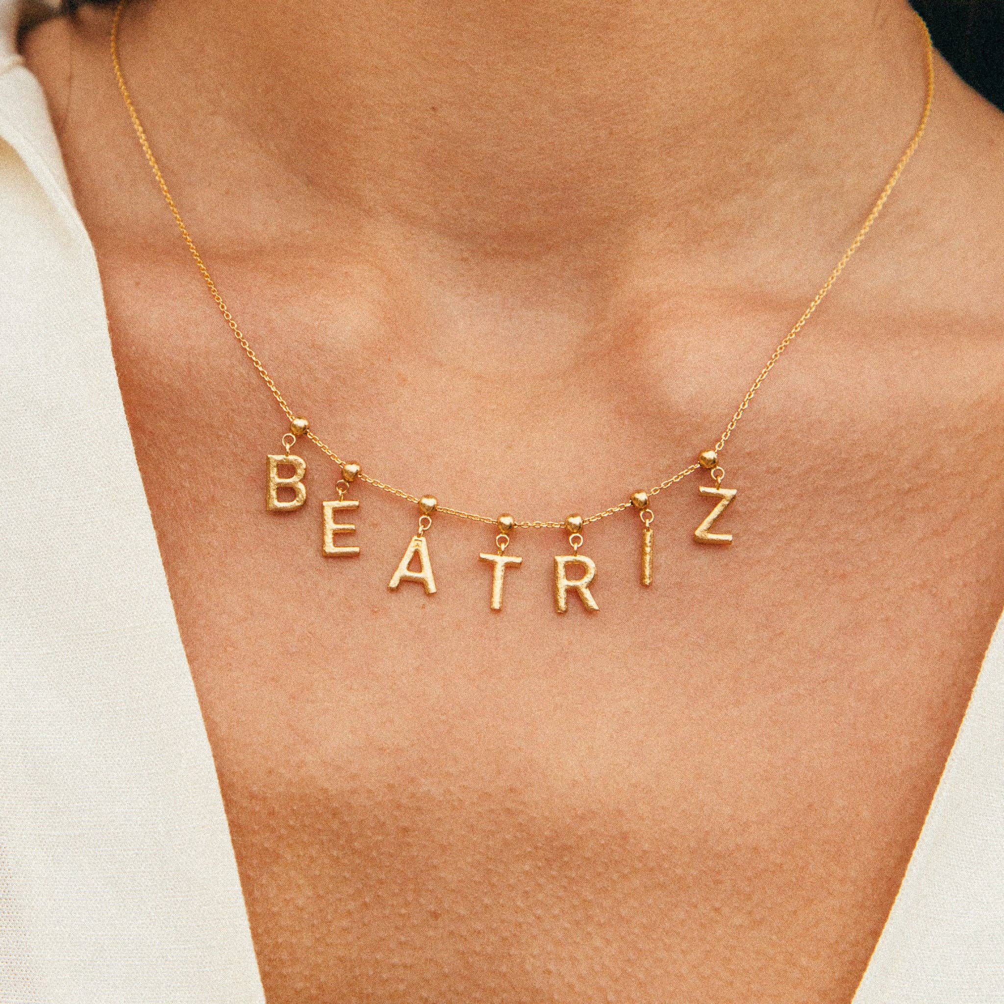 Breloque en forme de lettre | Bijoux en or, cadeau imperméable: O / Breloque seulement - Image 3