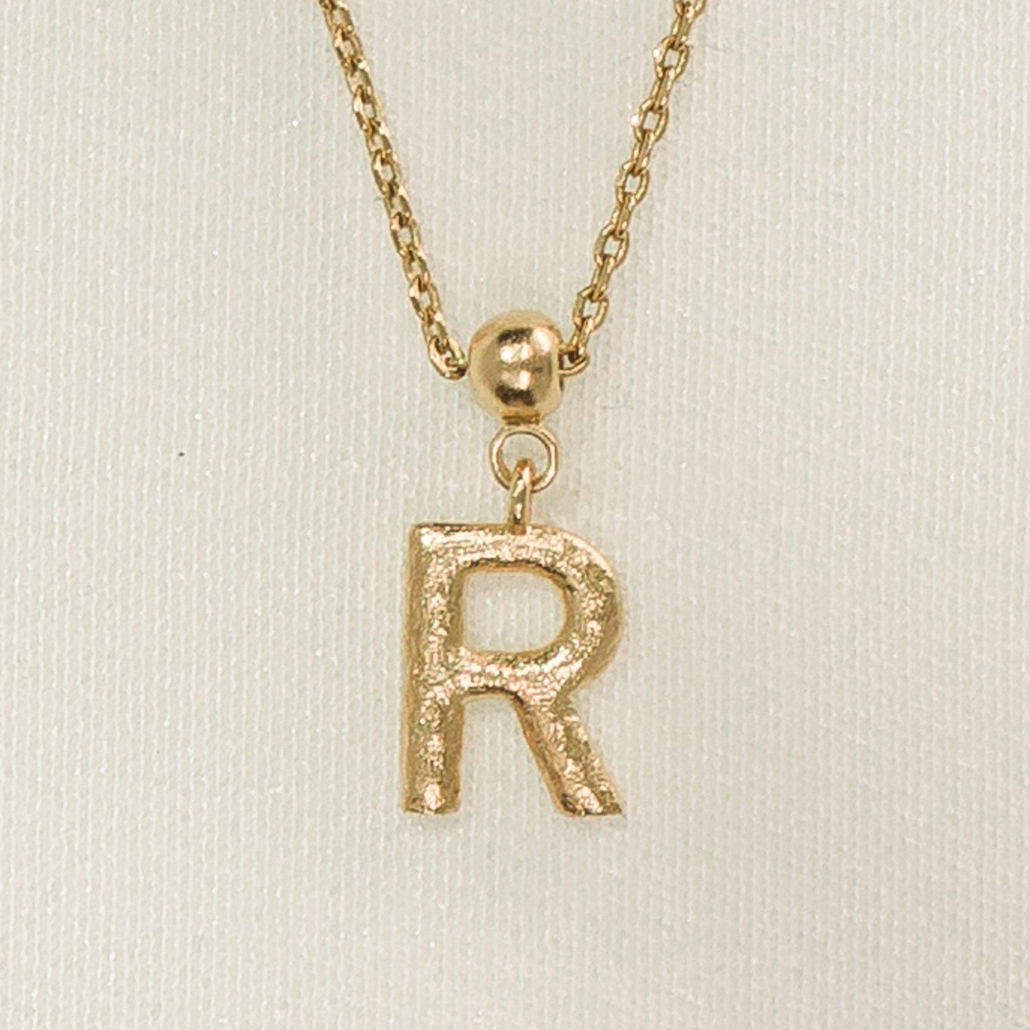 Breloque en forme de lettre | Bijoux en or, cadeau imperméable: Q / Breloque seulement - Image 25
