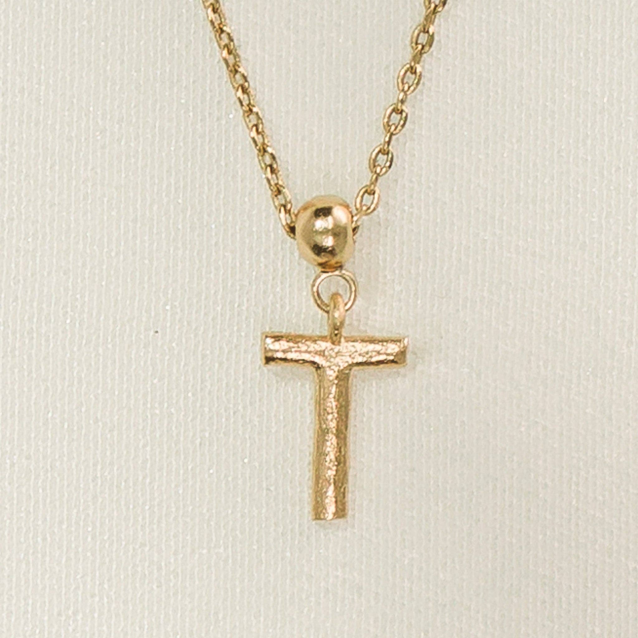 Breloque en forme de lettre | Bijoux en or, cadeau imperméable: T / Breloque seulement