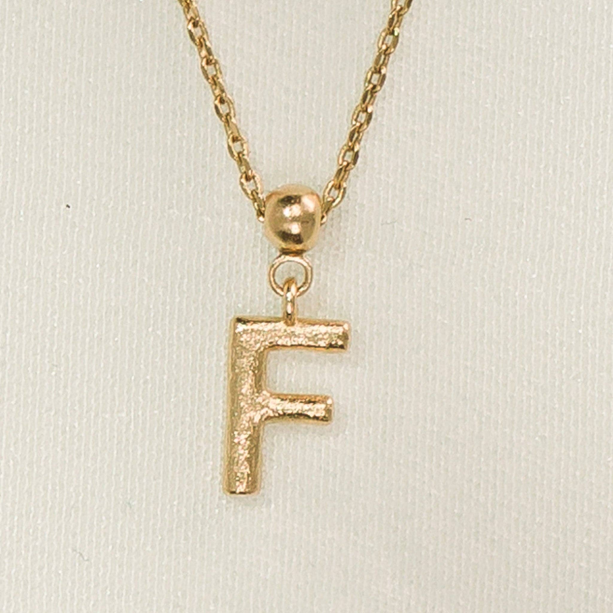 Breloque en forme de lettre | Bijoux en or, cadeau imperméable: U / Breloque seulement - Image 14