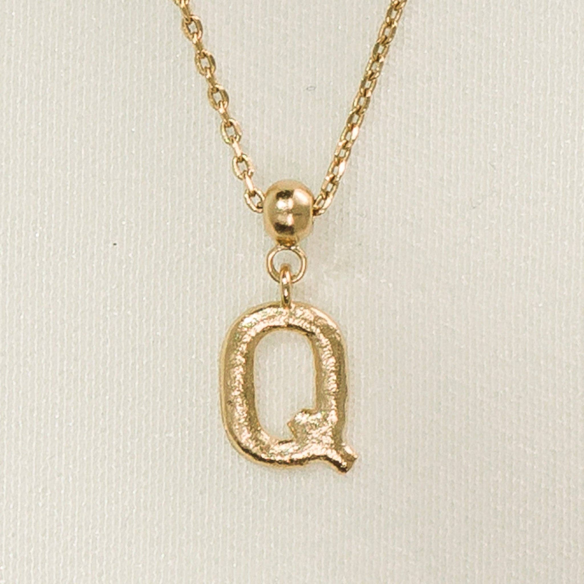 Breloque en forme de lettre | Bijoux en or, cadeau imperméable: V / Breloque seulement - Image 25