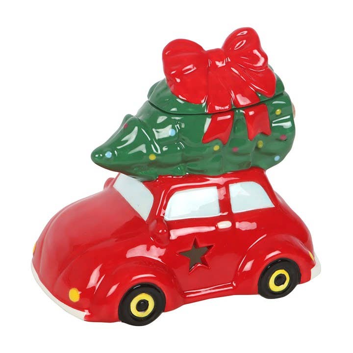 Brûleur d'huile Voiture Classique avec Sapin de Noël - Image 2