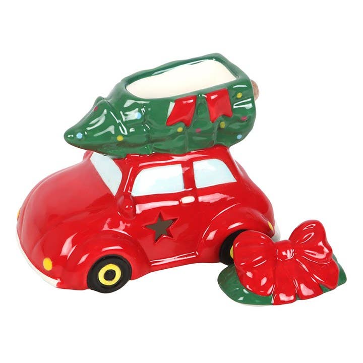 Brûleur d'huile Voiture Classique avec Sapin de Noël - Image 3