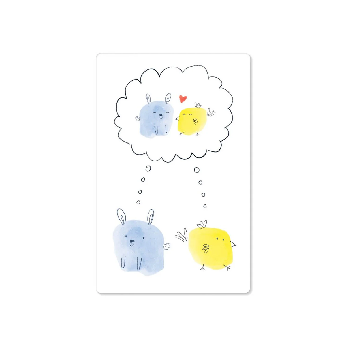 bunny and chicken couple