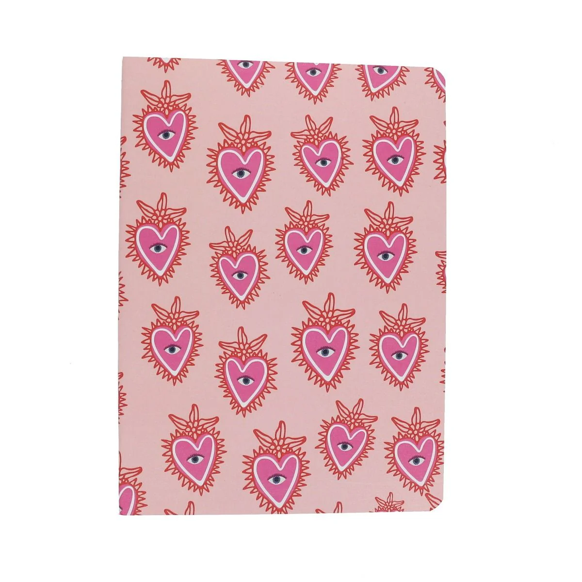 Carnet de notes cœurs ex-voto rose