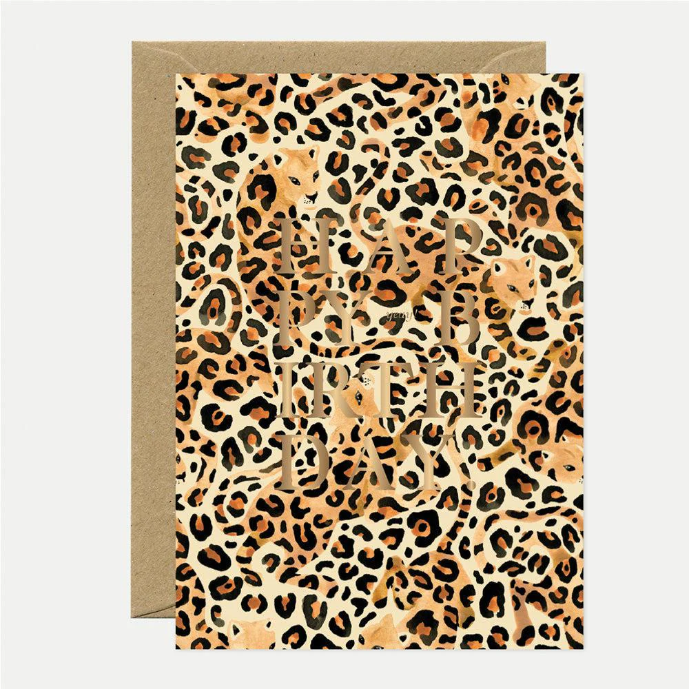 CARTE ANNIVERSAIRE | HB LEOPARD