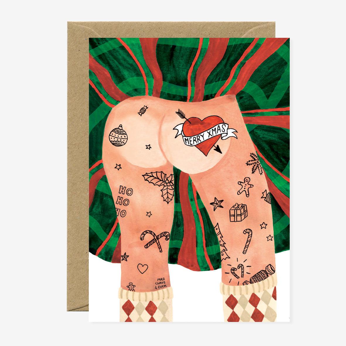 CARTE ANNIVERSAIRE | SANTA TATOO
