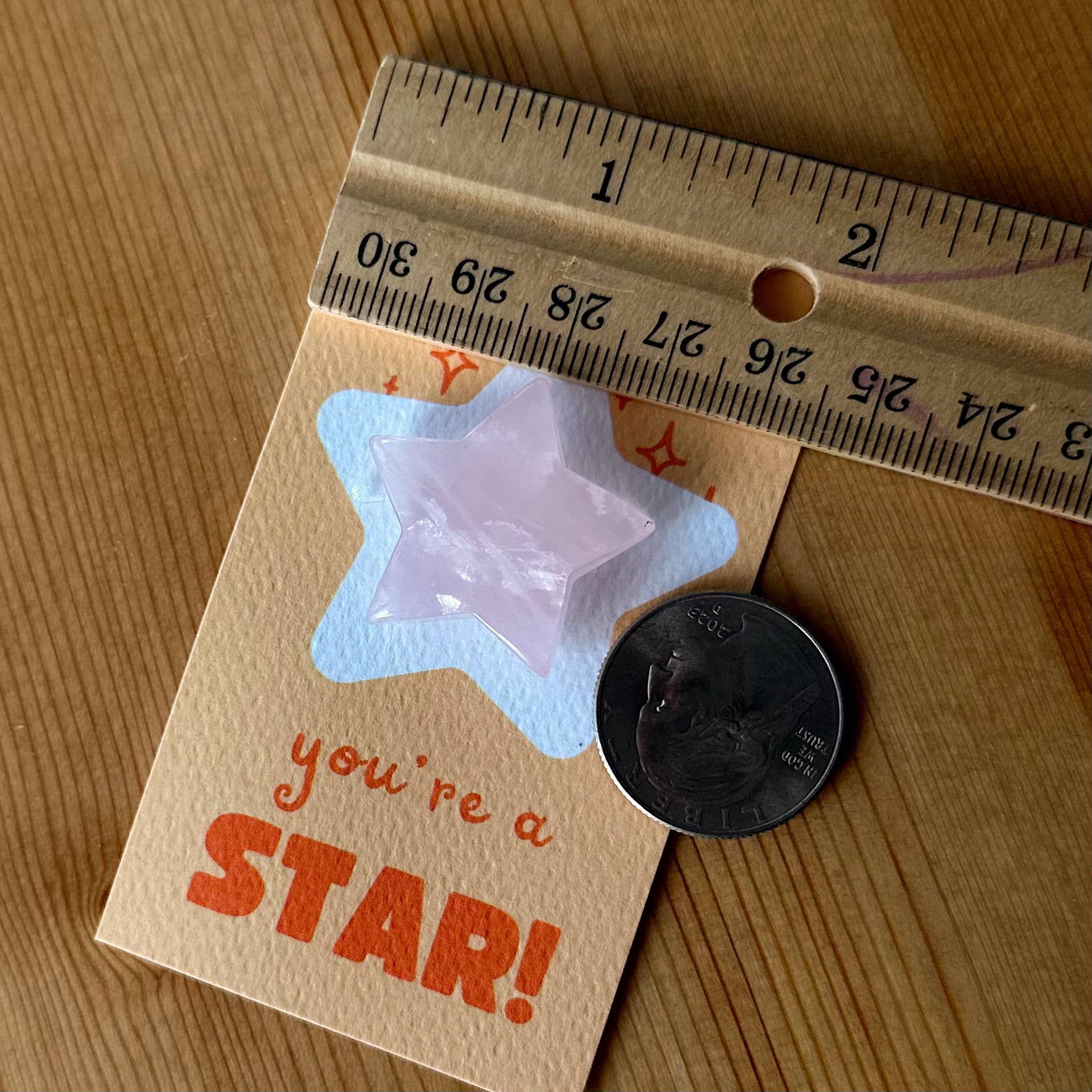 Carte de vœux mini "Tu es une étoile !" - Cristaux & Pierres - Image 3