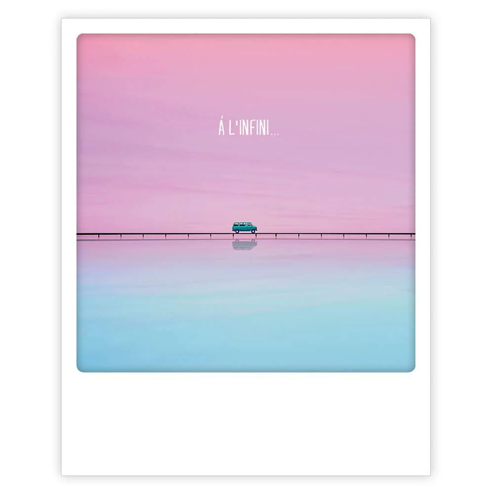 Carte postale - Format Polaroide - A l'infini