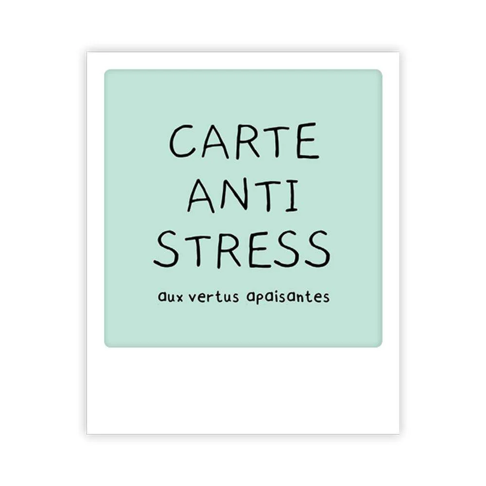 Carte postale - Format Polaroide - Carte anti stress aux vertus apaisantes