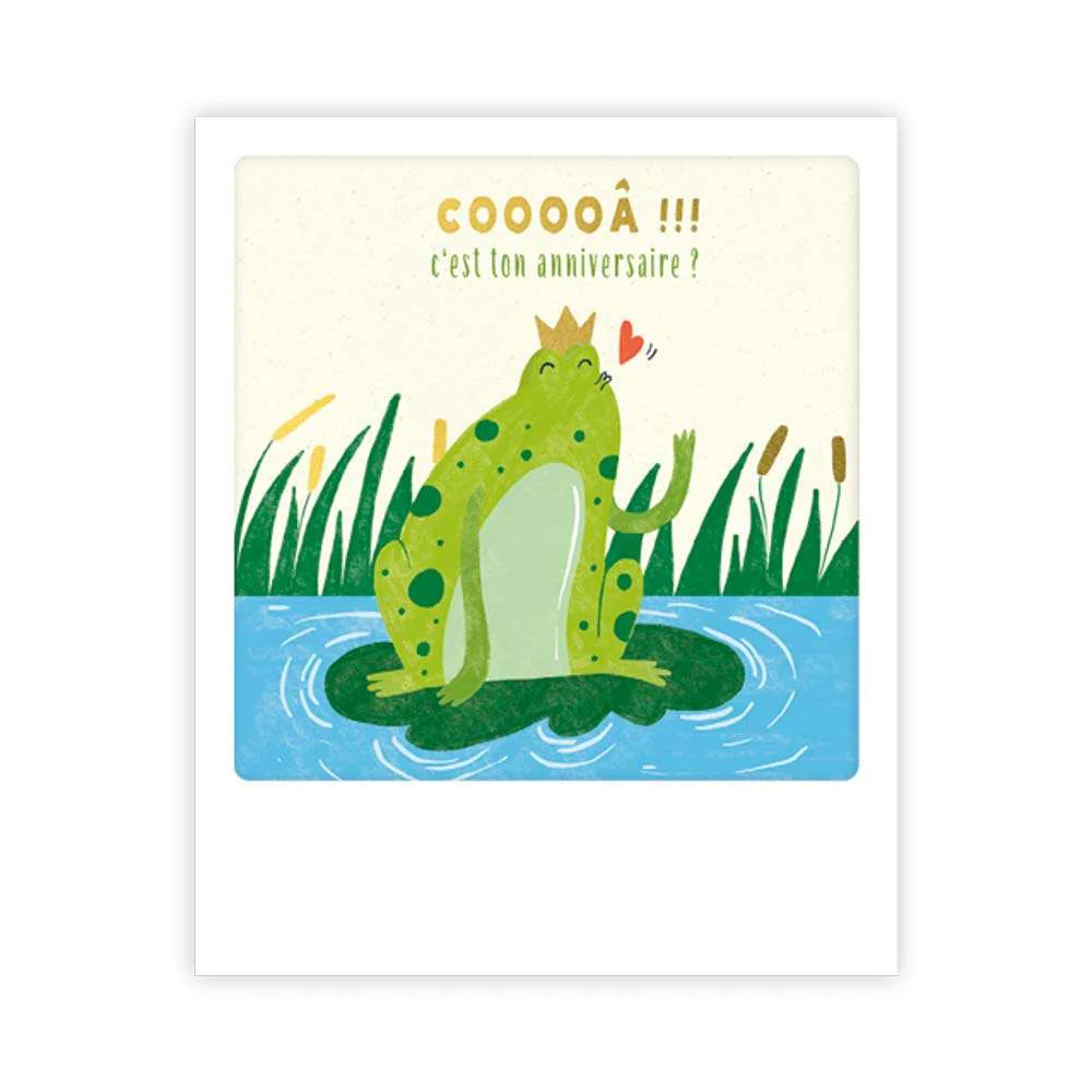 Carte postale - Format Polaroide - Cooooâ !!! c'est ton anniversaire ?