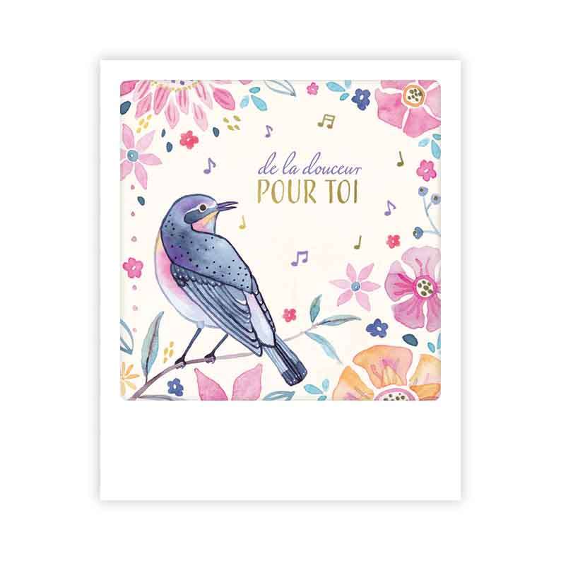 Carte postale - Format Polaroide - De la douceur pour toi