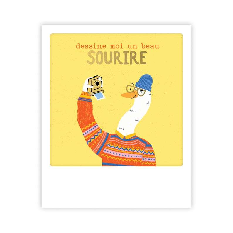 Carte postale - Format Polaroide - Dessine-moi un beau sourire