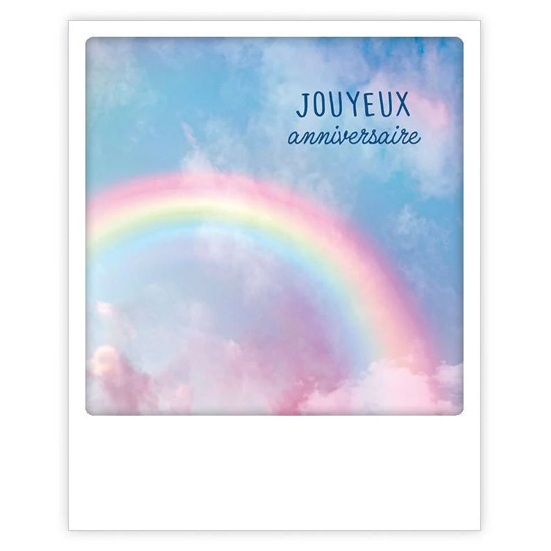 Carte postale - Format Polaroide - Arc-en-ciel - Image 2