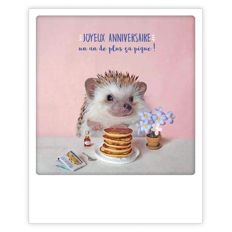Carte postale - Format Polaroide - Joyeux anniversaire
