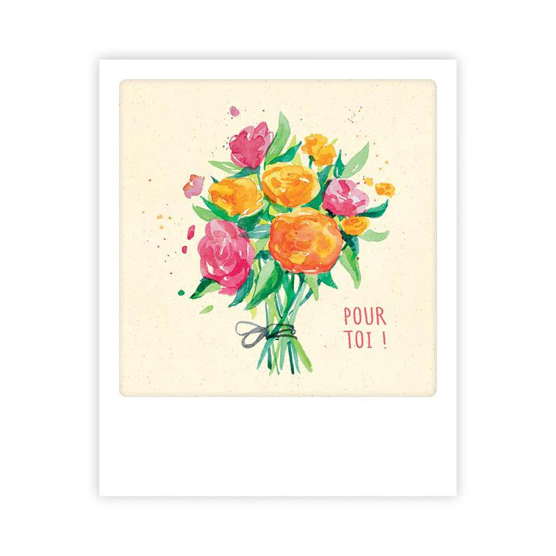 Carte postale - Format Polaroide - Pour toi