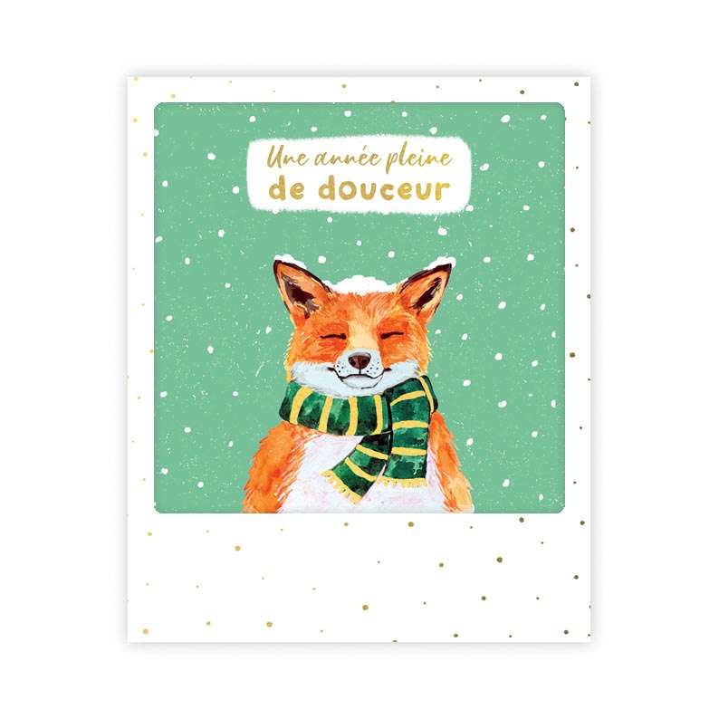 Carte postale - Format Polaroide - une année pleine de douceur